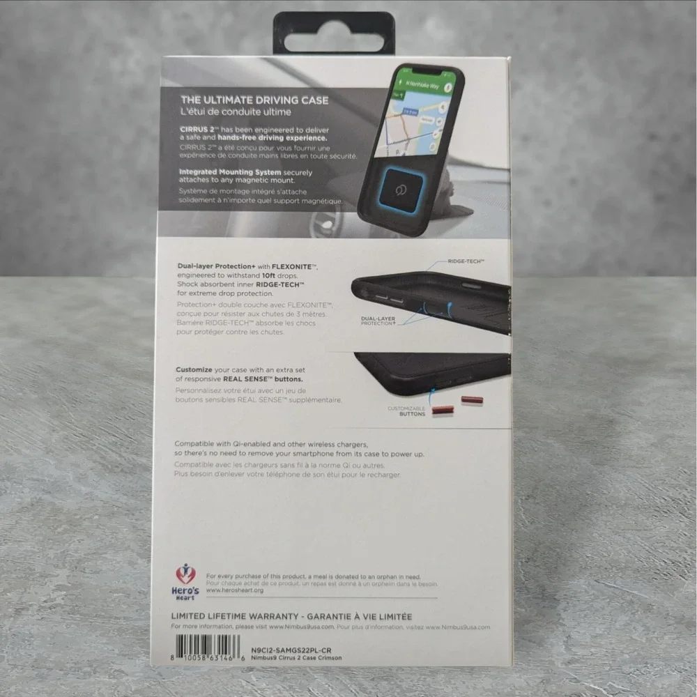 Nimbus9 Cirrus 2 Case for Samsung Galaxy S22+ 5G Red See Description W7
